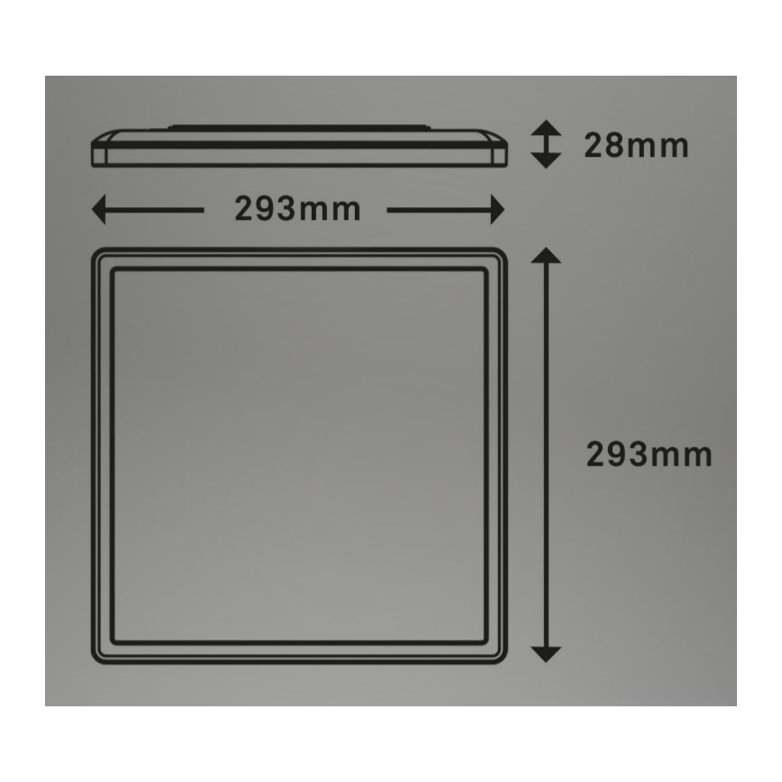 Briloner 7081-015 - LED dimmbare Deckenleuchte SLIM LED/18W/230V 2700-6500K + Fernbedienung
