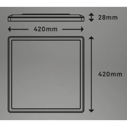 Briloner 7082-016 - Dimmbare LED-Deckenleuchte SLIM LED/22W/230V 2700-6500K + Fernbedienung