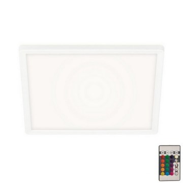 Briloner 7090-416 - LED RGBW dimmbare Deckenleuchte SLIM LED/15W/230V + Fernbedienung