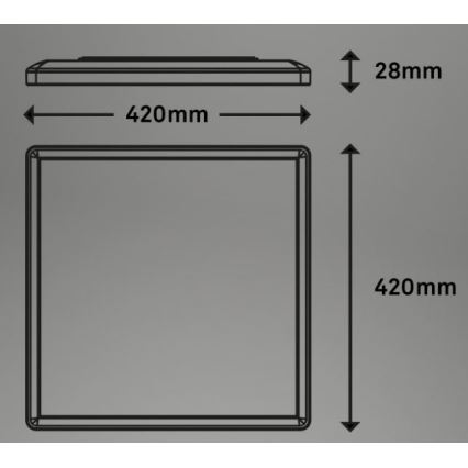 Briloner 7091-416 - Dimmbare LED-RGBW-Deckenleuchte SLIM LED/22W/230V + Fernbedienung