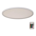 Briloner 7094-416 - Dimmbare LED-RGBW-Deckenleuchte SLIM LED/22W/230V + Fernbedienung