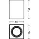 Briloner 7120-016 - LED-Strahler TUBE 1xGU10/5W/230V eckig