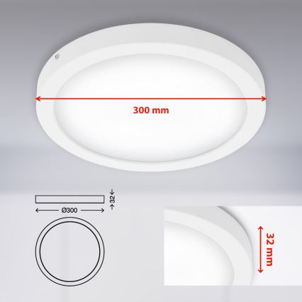 Briloner 7141-416 - LED-Deckenleuchte FIRE LED/21W/230V