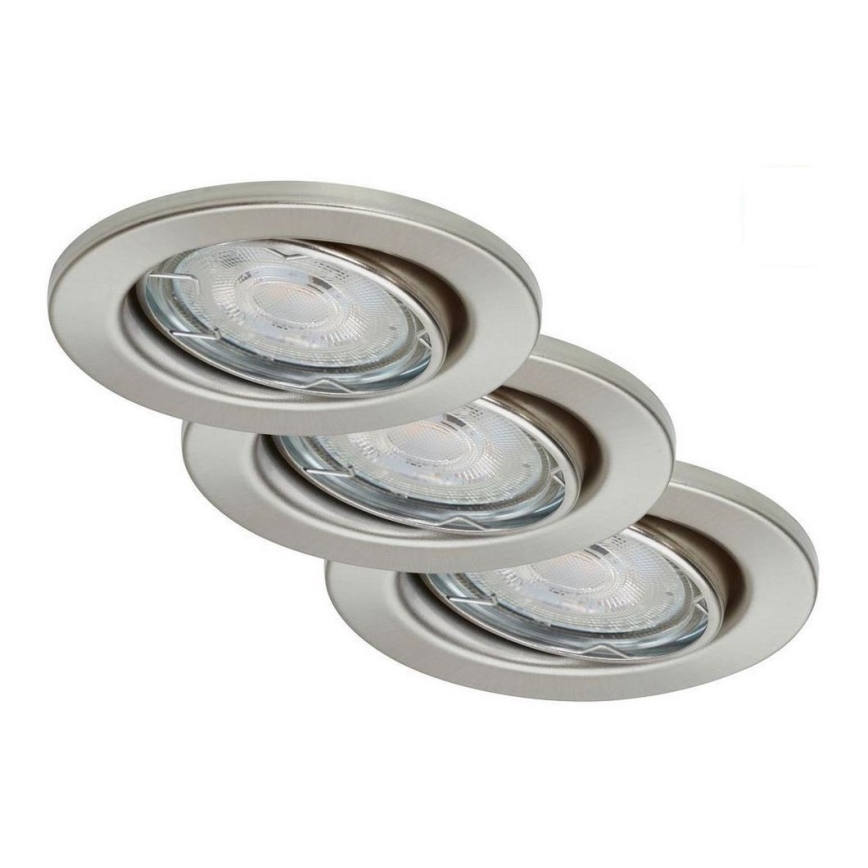 Briloner 7149-032-SET 3xLED Dimmbare Badezimmerleuchte 1xGU10/5W/230V IP23