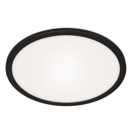 Briloner 7168-015 - Dimmbare LED-Deckenleuchte PIATTO LED/22W/230V 3000-6500K d 40 cm schwarz + Fernbedienung