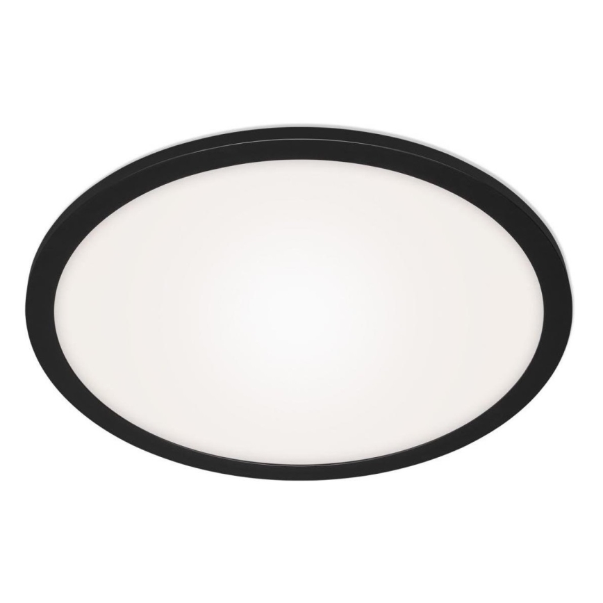 Briloner 7168-015 - Dimmbare LED-Deckenleuchte PIATTO LED/22W/230V 3000-6500K d 40 cm schwarz + Fernbedienung
