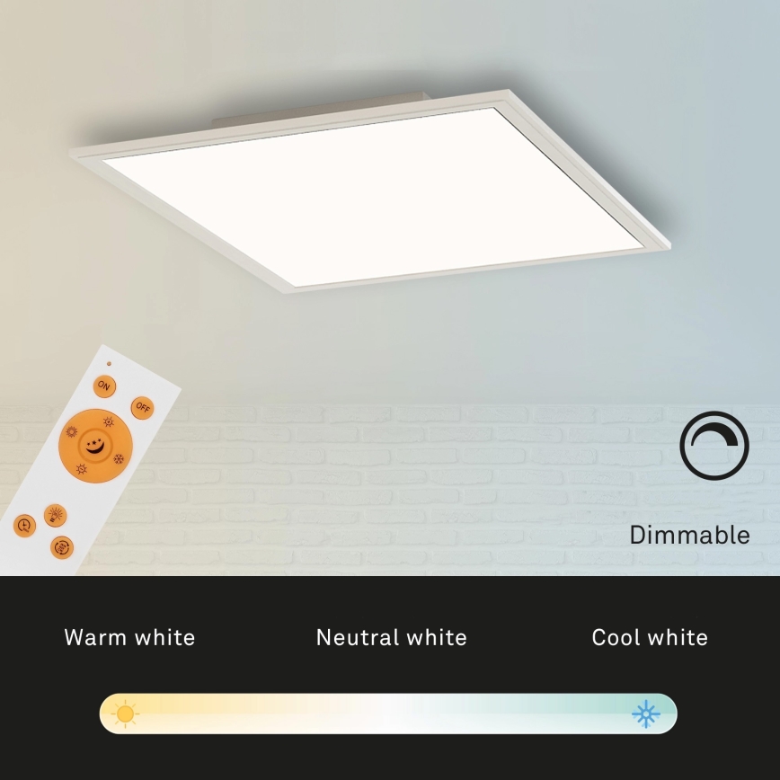 Briloner 7194-016 - LED Dimmbare Deckenleuchte SIMPLE LED/18W/230V 3000-6500K + Fernbedienung