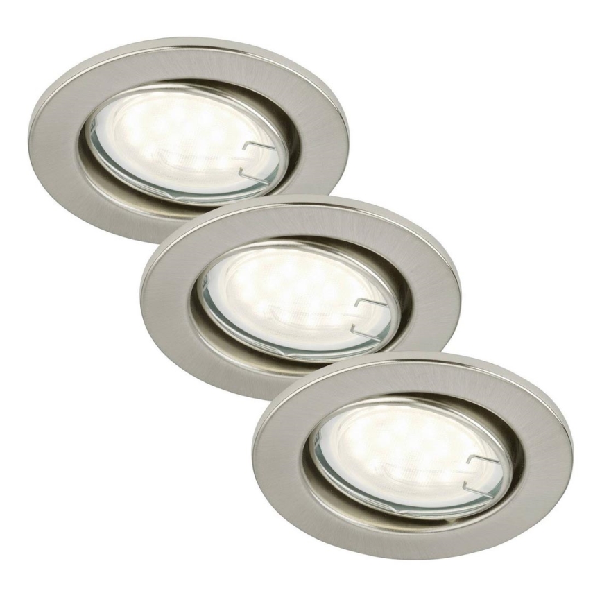 Briloner 7208-032 - SET 3xLED Badezimmerleuchte ATTACH 3xGU10/3W/230V