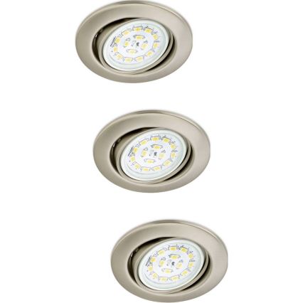 Briloner 7208-032 - SET 3xLED Badezimmerleuchte ATTACH 3xGU10/3W/230V