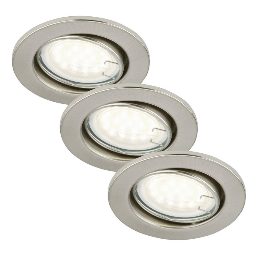 Briloner 7208-032 - SET 3xLED Einbaubeleuchtung ATTACH 3xGU10/5W/230V