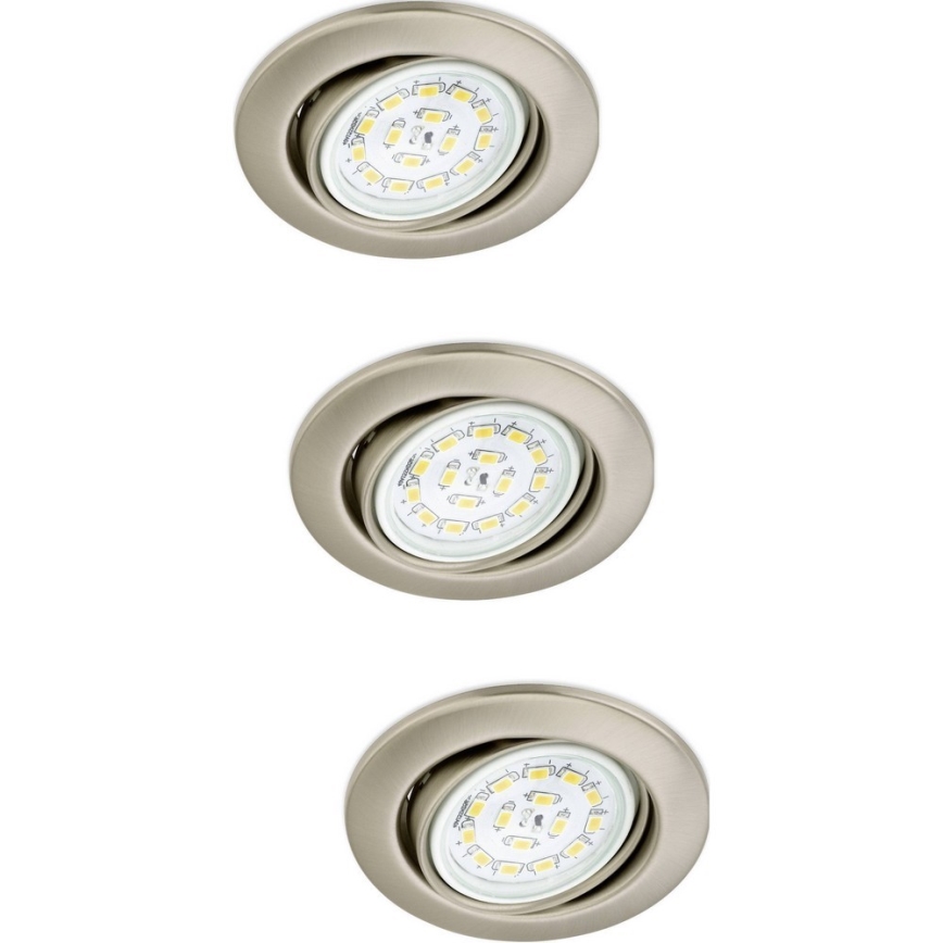 Briloner 7208-032 - SET 3xLED Einbaubeleuchtung ATTACH 3xGU10/5W/230V