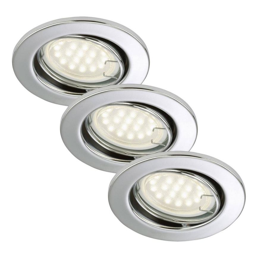 Briloner 7208-038 - SET 3xLED Badezimmerleuchte ATTACH 3xGU10/3W/230V