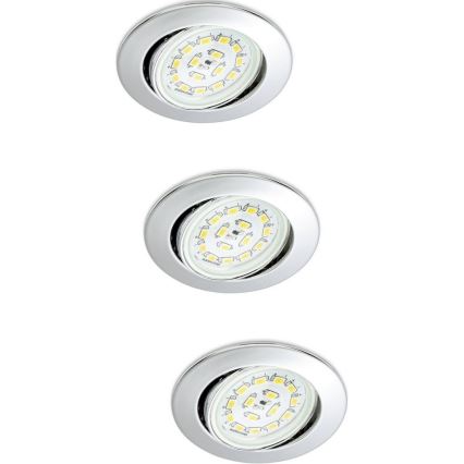 Briloner 7208-038 - SET 3xLED Badezimmerleuchte ATTACH 3xGU10/3W/230V