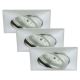 Briloner 7210-039 - SET 3x LED-Badezimmer-Einbauleuchte ATTACH 1xLED/5W/230V IP23