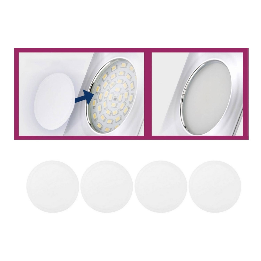 Briloner 7224-040 - SET 4x Diffusor für Einbauleuchten Ø 69 mm