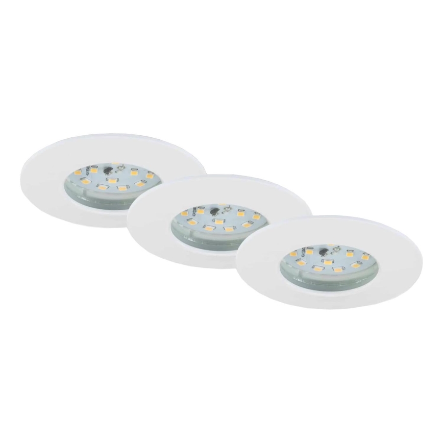 Briloner 7231-036 - SET 3x Dimmbare LED-Einbauleuchte für Badezimmer LED/5,5W/230V IP44