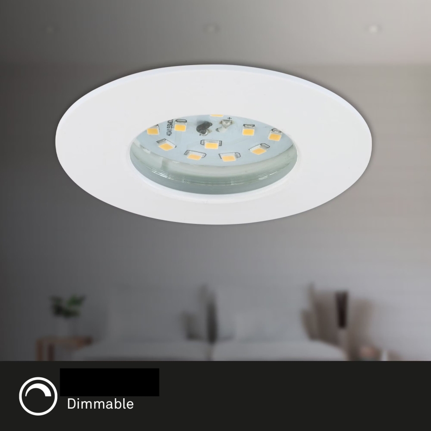 Briloner 7231-036 - SET 3x Dimmbare LED-Einbauleuchte für Badezimmer LED/5,5W/230V IP44
