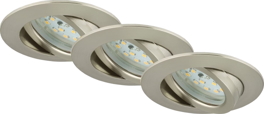 Briloner 7232-032 - 3er-Set dimmbare LED-Einbauleuchten für Badezimmer ATTACH LED/5,5W/230V IP23