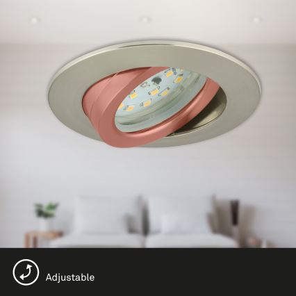 Briloner 7232-032 - 3er-Set dimmbare LED-Einbauleuchten für Badezimmer ATTACH LED/5,5W/230V IP23