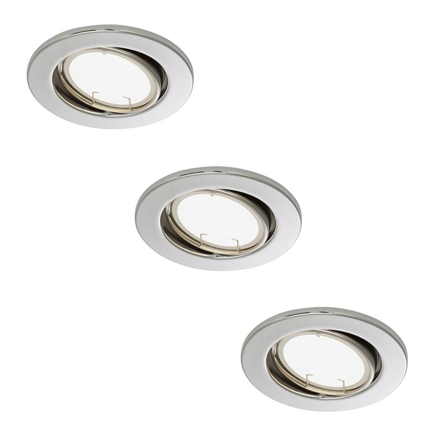 Briloner 7251-038T - SET 3x LED LED Badezimmer Einbauleuchte FIT 3xLED/6,8W/230V