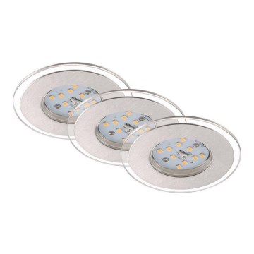 Briloner 7257-039 - SET 3x LED-Badezimmer-Einbauleuchte ATTACH LED/4,5W/230V IP44