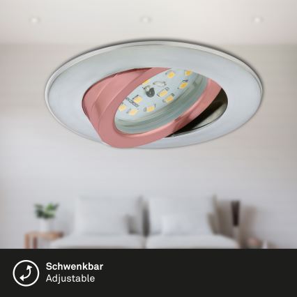 Briloner 7296-019 - Dimmbare LED-Einbauleuchte für Badezimmer LED/6,5W/230V IP23