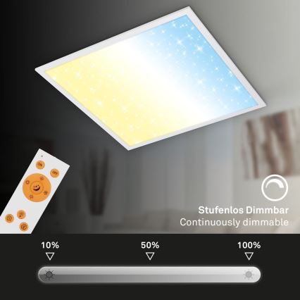 Briloner 7303-016 - Dimmbare LED-Deckenleuchte STARRY SKY LED/36W/230V 3000-6000K + Fernbedienung