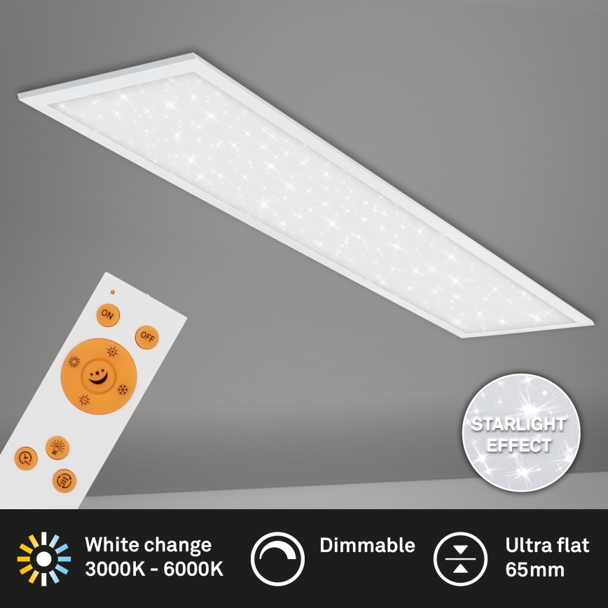 Briloner 7304-016 - Dimmbare LED-Deckenleuchte STARRY SKY LED/36W/230V 3000-6000K + Fernbedienung