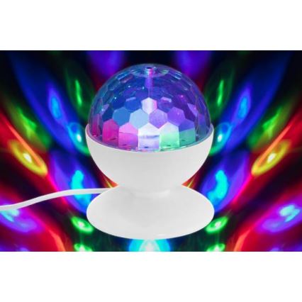 Briloner 7357-016 - LED  Tischlampe Diskokugel DISCO LIGHT 1xE27/3W/230V