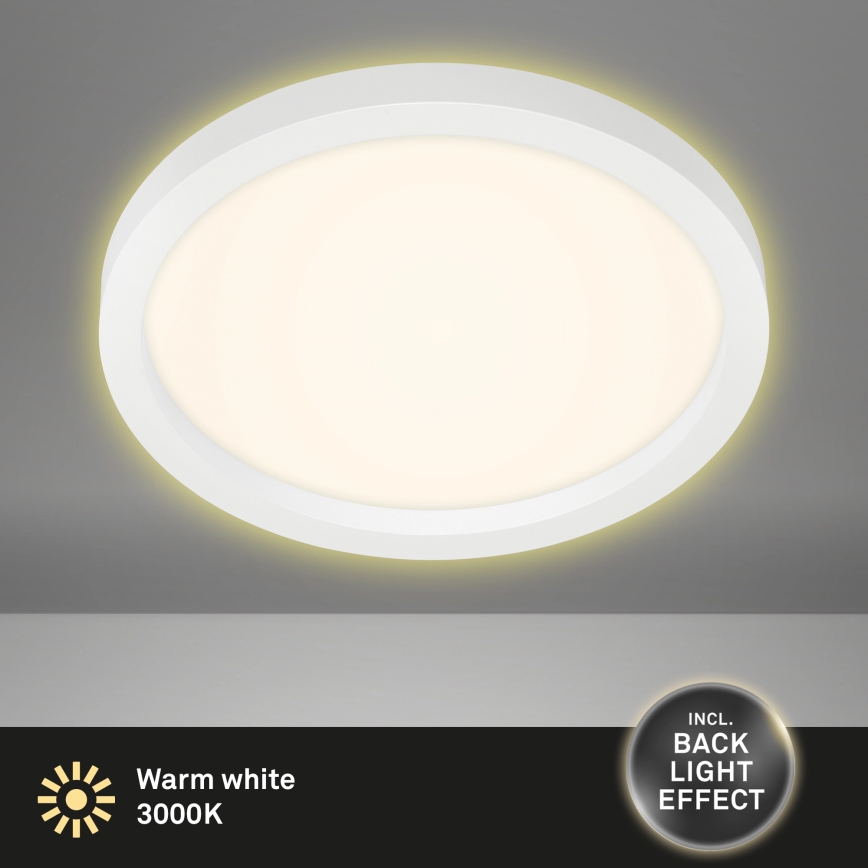 Briloner 7361-016 - LED Deckenleuchte CADRE LED/18W/230V d. 29,7 cm weiß