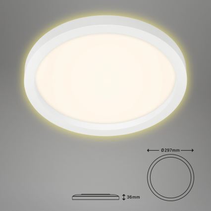 Briloner 7361-016 - LED Deckenleuchte CADRE LED/18W/230V d. 29,7 cm weiß