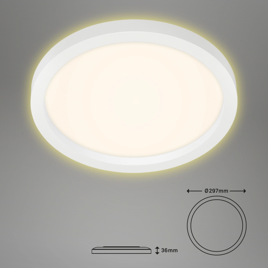 Briloner 7361-016 - LED Deckenleuchte CADRE LED/18W/230V d. 29,7 cm weiß