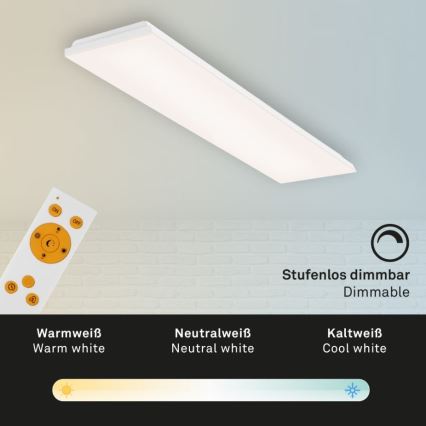 Briloner 7378-316 - Dimmbare LED-Deckenleuchte FRAMELESS LED/38W/230V 3000-6500K + Fernbedienung