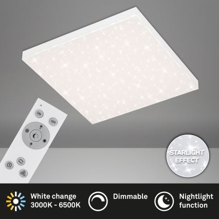 Briloner 7381-116 - Dimmbare LED-Deckenleuchte STARRY SKY LED/24W/230V 3000-6500K + Fernbedienung