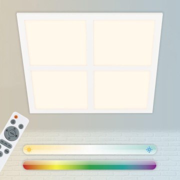 Briloner 7387-016 - LED RGBW dimmbare Deckenleuchte LED/24W/230V 3000-6500K + Fernbedienung
