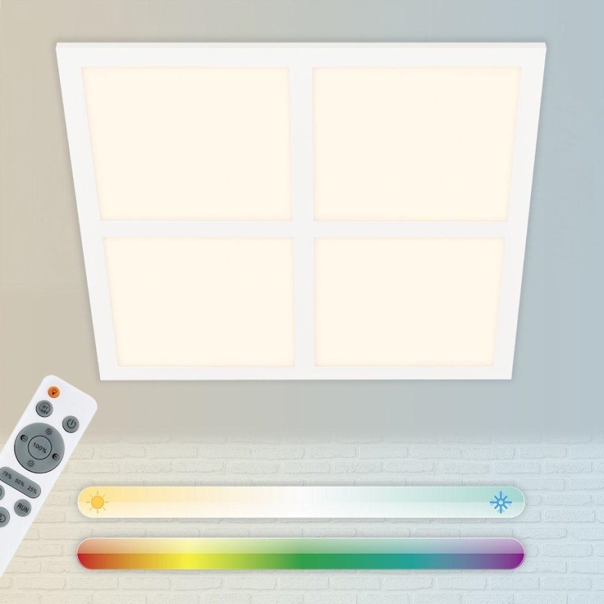 Briloner 7387-016 - LED RGBW dimmbare Deckenleuchte LED/24W/230V 3000-6500K + Fernbedienung