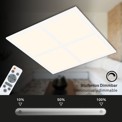 Briloner 7387-016 - LED RGBW dimmbare Deckenleuchte LED/24W/230V 3000-6500K + Fernbedienung