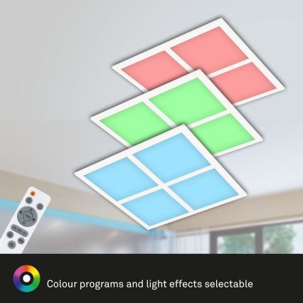 Briloner 7387-016 - LED RGBW dimmbare Deckenleuchte LED/24W/230V 3000-6500K + Fernbedienung