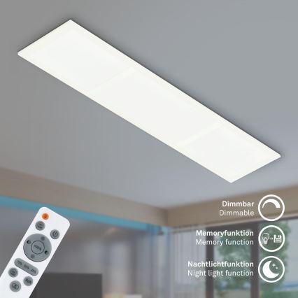 Briloner 7388-016 - Dimmbare RGBW-Deckenleuchte LED/24W/230V 3000-6500K + Fernbedienung