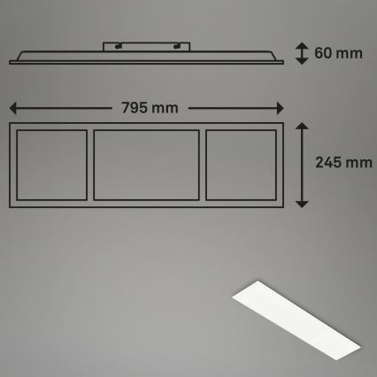 Briloner 7388-016 - Dimmbare RGBW-Deckenleuchte LED/24W/230V 3000-6500K + Fernbedienung