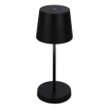 Briloner 7423015 - LED dimmbare wiederaufladbare Außen-Tischlampe LED/2,6W/5V IP44 2000 mAh schwarz