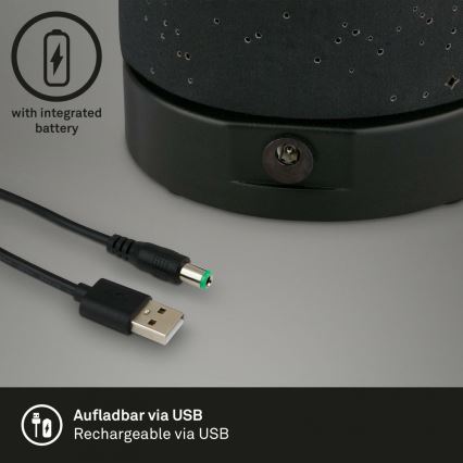 Briloner 7449-015 - Dimmbare LED-Außenleuchte mit Touch-Funktion STARRY SKY LED/3W/5V IP44 schwarz