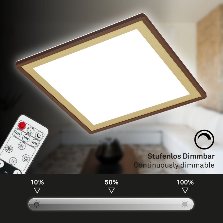Briloner 7459-417 - Dimmbare LED-Deckenleuchte DECO LED/24W/230V 2700-6500K + Fernbedienung