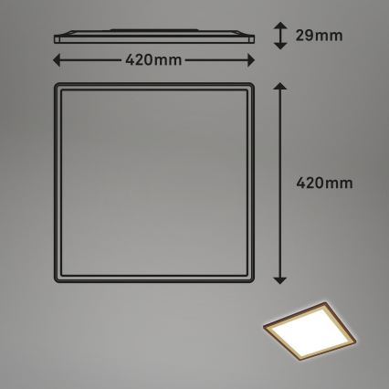 Briloner 7459-417 - Dimmbare LED-Deckenleuchte DECO LED/24W/230V 2700-6500K + Fernbedienung