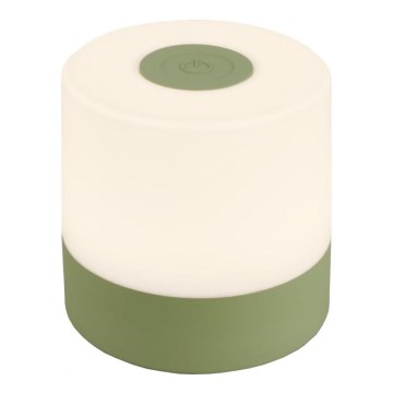 Briloner 7461019 - LED dimmbare wiederaufladbare Außen-Tischlampe LED/2W/5V IP44 1200 mAh grün