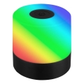 Briloner 7462015 - LED RGB wiederaufladbare Außen-Tischleuchte LED/1,5W/5V IP44 1200 mAh schwarz