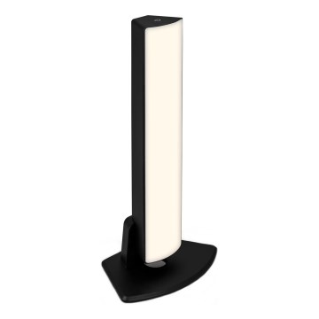 Briloner 7474-015 - Dimmbare, aufladbare LED-Outdoor-Tischleuchte mit Touch-Funktion 2in1 LED/7W/5V 2x2200 mAh USB 3000K IP44 schwarz