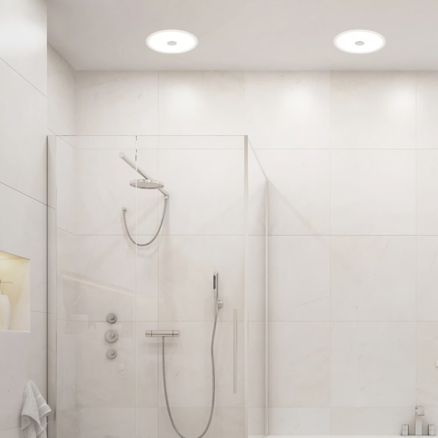 Briloner 7482019 - LED-Einbauleuchte für Badezimmer LED/14W/230V 3000/4000/6500K IP44 weiß