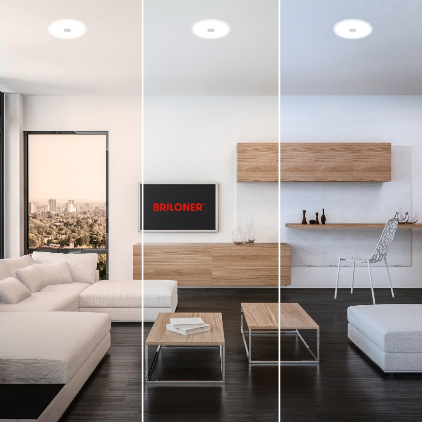 Briloner 7482019 - LED-Einbauleuchte für Badezimmer LED/14W/230V 3000/4000/6500K IP44 weiß