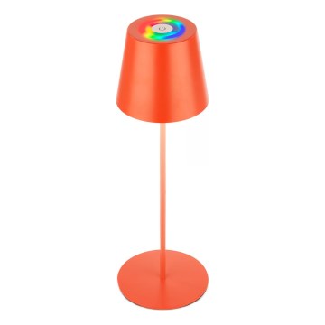 Briloner 7510012 - LED RGBW dimmbare wiederaufladbare Außen-Tischlampe CALIDA LED/2,5W/5V IP44 1200 mAh Orange